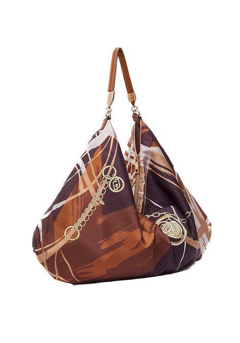 borsa a spalla foulard marrone LIU JO | AA6194T2745FOULARD-P9225